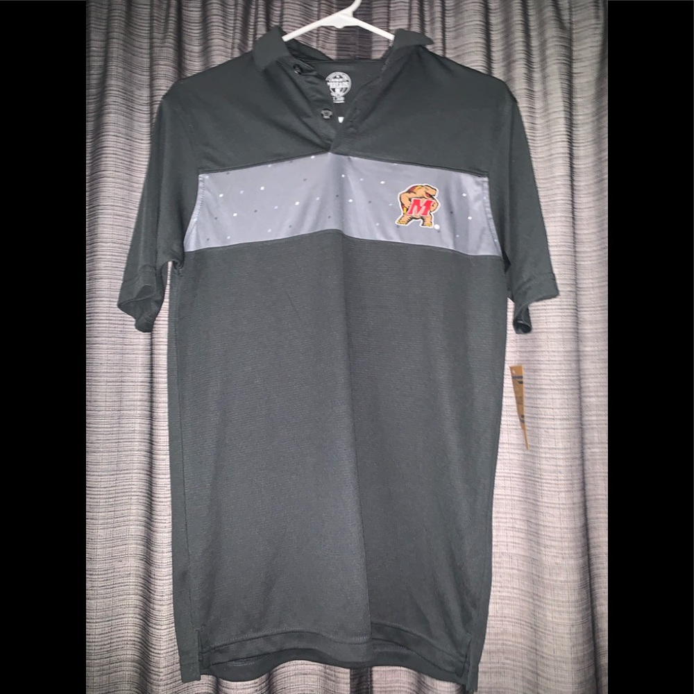 The University of Maryland button up new with tags S